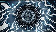 Abstract Background Video 4k Ice Blue Black Tunnel VJ LOOP NEON Sci-Fi Calm Chill Wallpaper