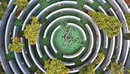 A Huge Circular Maze at Guanshanhu Park in Guiyang, China