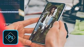 Add any photo to iPhone Screen - Photoshop Mockup Tutorial