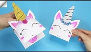 How to Make a Paper Unicorn Hand Puppet | Easy paper crafts