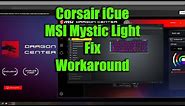 How to use Corsair iCue with MSI Motherboard and Mystic Light RGB
