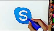 How to Draw the Skype Logo | Rabia Drawing Art