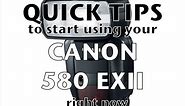 Connecting a Canon 580exII speedlite to your Canon 5D MKII