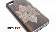 Laser Engraving Wood (Blackwood) Iphone 7 Case