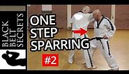 Tae KwonDo - One Step Sparring, Example 2 | How to do one step sparring - BlackBeltSecrets