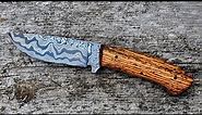 Forging a Damascus Hunting knife