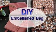 BLING MY BAG DIY Pearl Diamond Embellished wedding Clutch Purse Tumblr Crafts