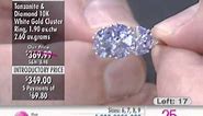 10K Gold Tanzanite and Diamond Cluster Ring at The Shopping Channel 459856