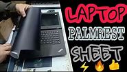 Laptop palmrest wrap with black vinyl [D•TECH]