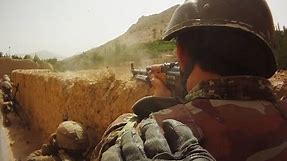 FIREFIGHT ON HELMET CAM IN AFGHANISTAN - PART 2