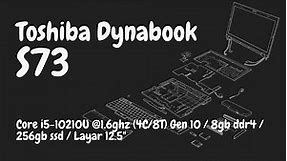 Review Toshiba Dynabook S73 Ci5 Gen 10 Ram 8gb