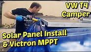 Campervan Solar Panel System Installation & Victron MPPT VW T4