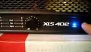 Crown XLS 402 stereo PA amplifier start up + first look