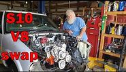 How to Swap a SBC V8 into a Chevy S10: Part 2 - Mounting the Engine and Transmission