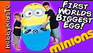 Giant MINION Surprise Toy Egg By HobbyKidsTV