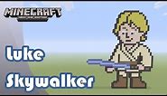 Minecraft: Pixel Art Tutorial and Showcase: Luke Skywalker (Star Wars)