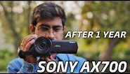 Sony AX700 Full Review After 1 Year | Best 4k Budget Camcorder