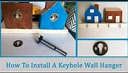 how to install a Keyhole Wall Hanger to hang your DIY projects or picture frames on a wall