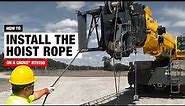 How To Install a Crane Hoist Rope: Installing The Hoist Line on a Grove® RT9150 Rough-Terrain Crane