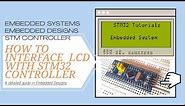 How to interface LCD with STM controller!!!! 8 bit mode | STM32 | Simulation