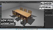 modeling low poly table in blender|blender tutorial