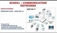 IEEE 802.11 - Wireless Lan Architecture