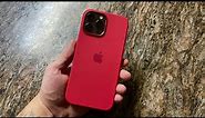 iPhone 13 & iPhone 13 Pro Apple Silicone Case UNBOXING (Product RED)