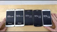 Samsung Galaxy S6 vs. Galaxy S5 vs. Galaxy S4 vs. Galaxy S3 vs. Galaxy S2 - Which Is Faster?