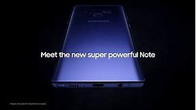 The new super powerful Note: Samsung Galaxy Note9