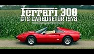 FERRARI 308 GTS Carburetor 1978 - Test drive in top gear - V8 Engine sound | SCC TV