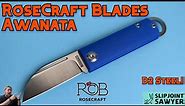 RoseCraft Blades Awanata RCM009-BL - The Best Minimalist Lightweight EDC Pocket Knife?