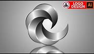 How to Create a Metal Logo Design | Adobe Illustrator tutorial cc 2020 Free ( Metalic Bird )