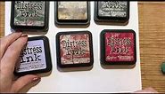 Distress inks - All the ones I have and the ones I use most