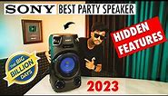 SONY BEST PARTY SPEAKER | HIDDEN FEATURES & AUDIO SETTINGS | SONY MHC -V13 MUSIC SYSTEM | IN HINDI
