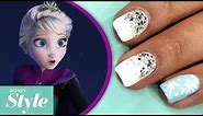 Frozen Winter Wonderland Nail Art Tutorial | Disney Style