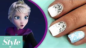 Frozen Winter Wonderland Nail Art Tutorial | Disney Style