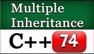 C++ Multiple Inheritance Explained | Cpp Video Tutorial