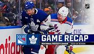 Recap: NYR @ TOR 3.2.24