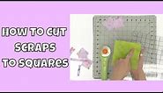 How to Cut Fabric Scraps into 5-inch Squares for the Friendship Quilt