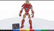 LEGO Marvel Iron Man Figure (large scale) set 76206 review! All-new design that works well