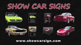 The Best Car Show Signs on the Market Today