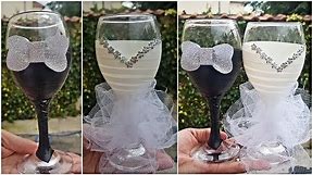 Simple DIY Wedding Glass Decoration Ideas | Wedding Crafts | Diella Crafts