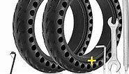 Solid Tire For Gotrax gxl/for Xiaomi m365 Electric Scooter parts/gotrax XR/Mijia Mi m365 pro, 8.5 inches Electric Scooter Solid Honeycomb Tires (2Tires+3Tools)