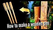 How to make a wooden pen with bamboo stick | pen making video | Hand made pen | Excellent craft work