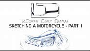 Motorcycle Sketching - Part 1 - Side View Study