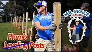 How to Set and Plumb(Level) Fence Posts | Wood Fence