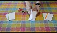 How to Make a Mini Sketch Book from a sheet of paper (EASY)