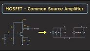 MOSFET Common Source Amplifier - Small Signal Analysis ( Voltage Divider Bias )