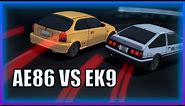 INITIAL D - AE86 VS EK9 (Daiki Ninomiya) [HIGH QUALITY]