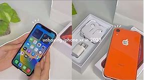 Iphone xr unboxing in 2023 + camera test 🪸